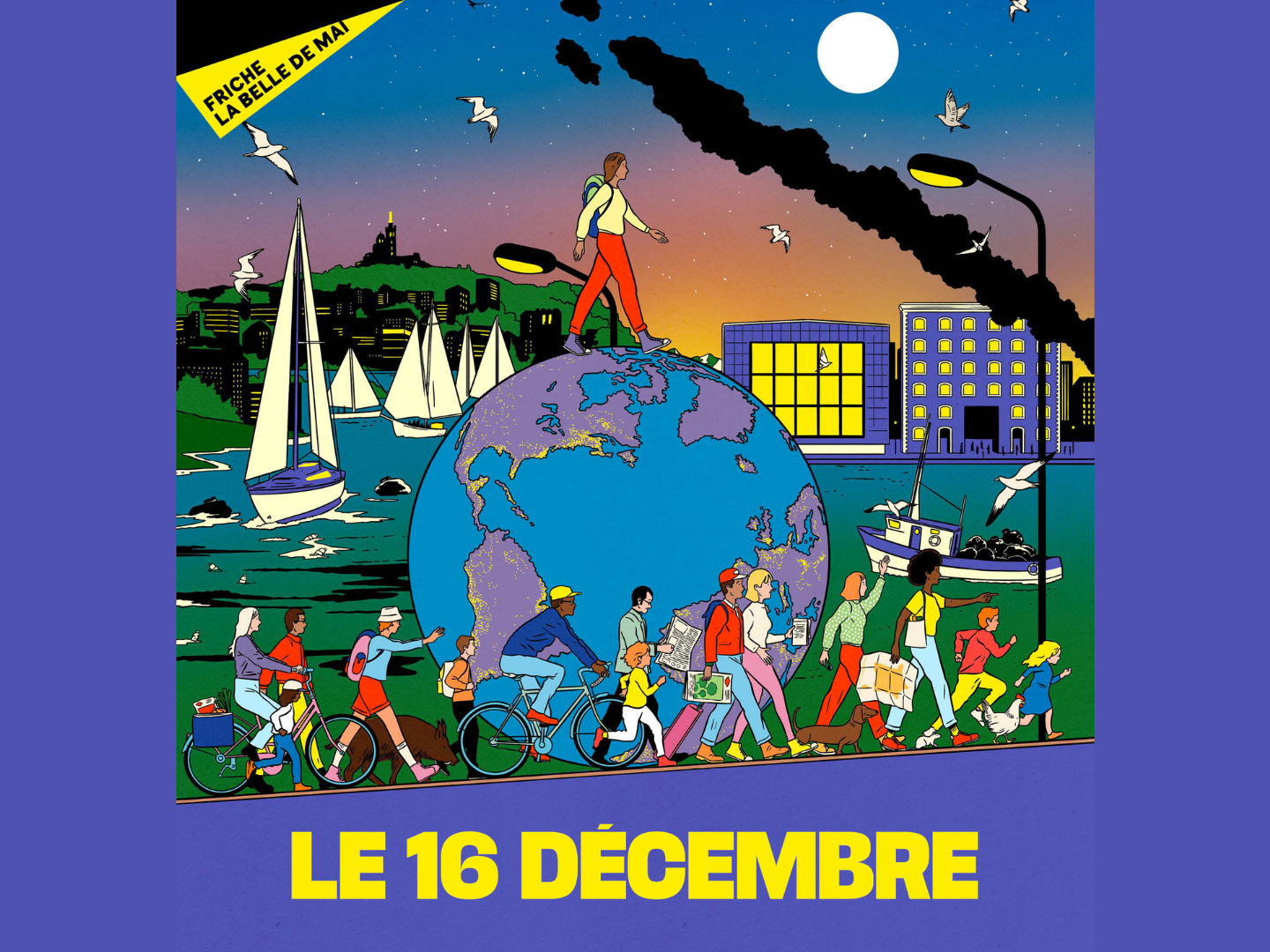 Climat Libé Tour 6e étape à Marseille le 16 décembre à la Friche FNE